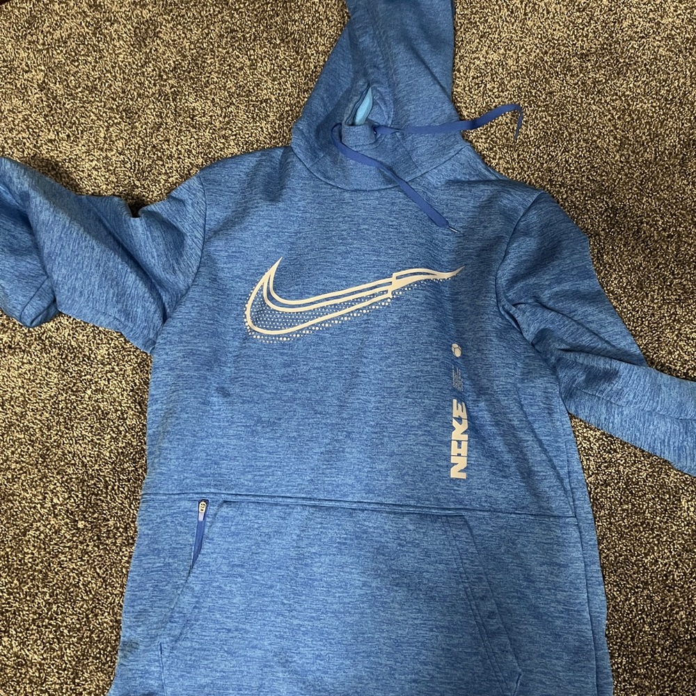 Nike Blue Hoodie with Logo